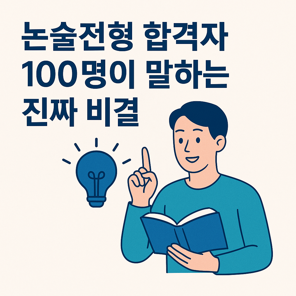 논술전형 합격자 100명이 말하는 진짜 비결 - SKY 합격생이 직접 공개하는 논술 만점 전략