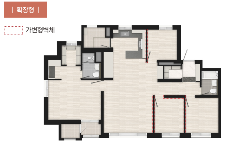 영종하늘도시 A56 호반써및2차 - 84P 평면도