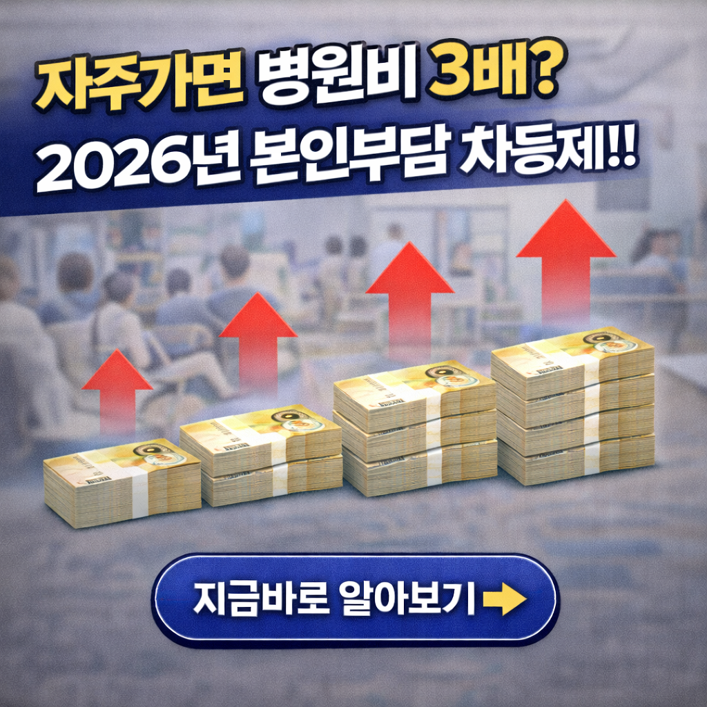 2026년 "병원 자주 가면 병원비 3배?" 2026년 신설된 본인부담 차등제 주의사항