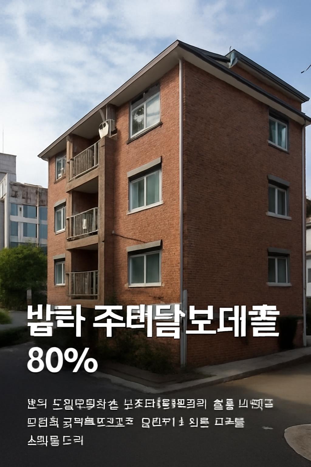 빌라 주택담보대출 80%
