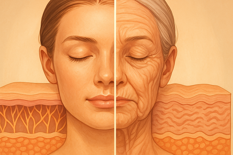 콜라겐 감소가 피부 노화를 가속화하는 구조적 원인과 대응 전략