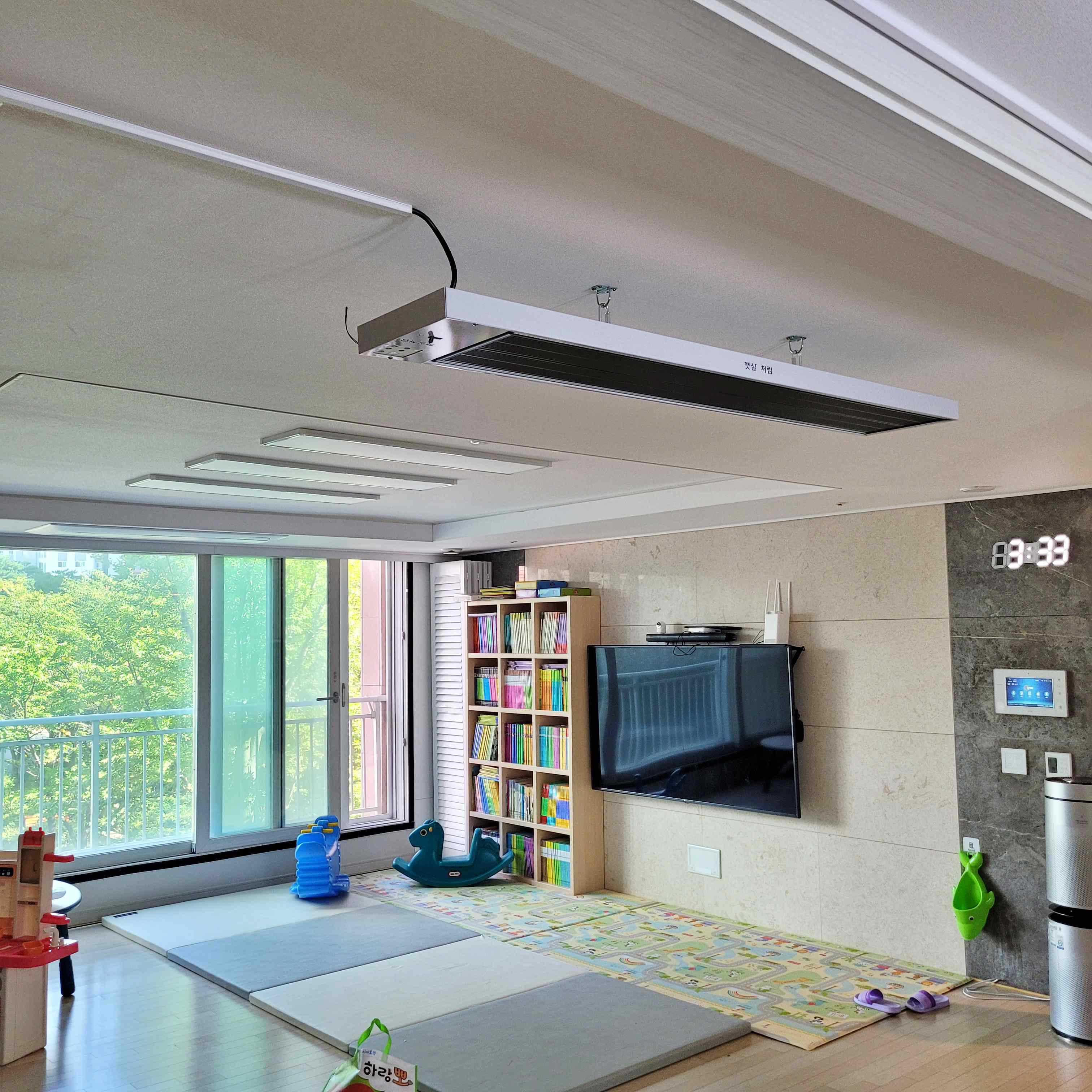 가정집 거실 난방