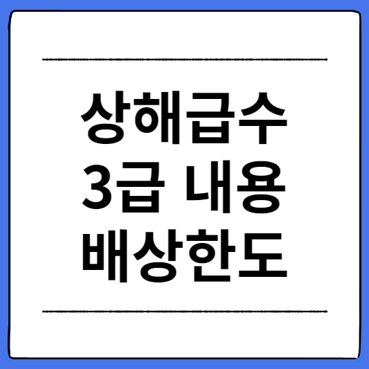상해급수-3급-내용과-배상한도