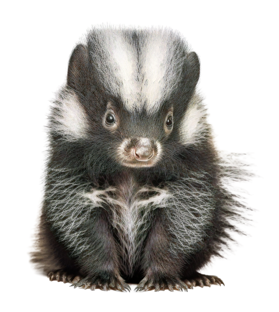 스컹크의 귀여운 앞모습