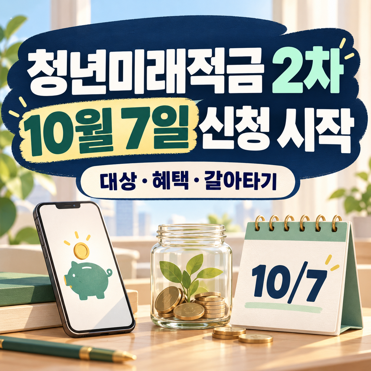 2026 청년미래적금 2차 신청, 10월 7일 시작! 대상&middot;혜택&middot;갈아타기 정리