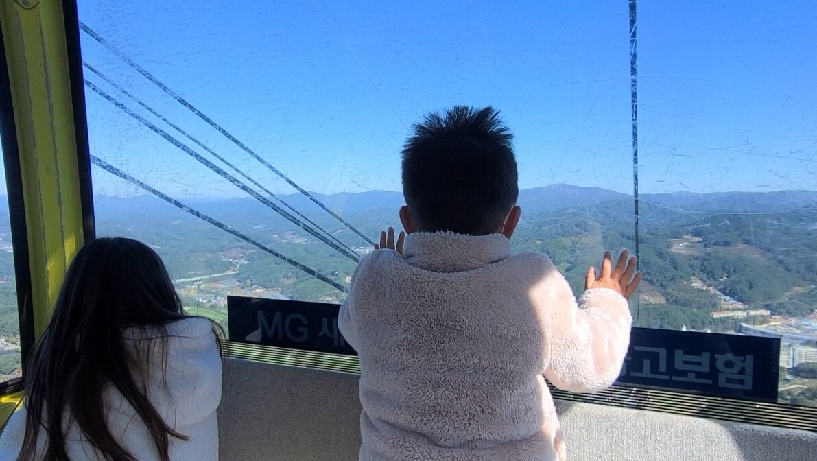 곤돌라타고올라가는중