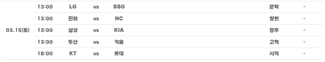 2025 KBO 프로야구 시범경기 일정 및 티켓 예매 방법 총정리