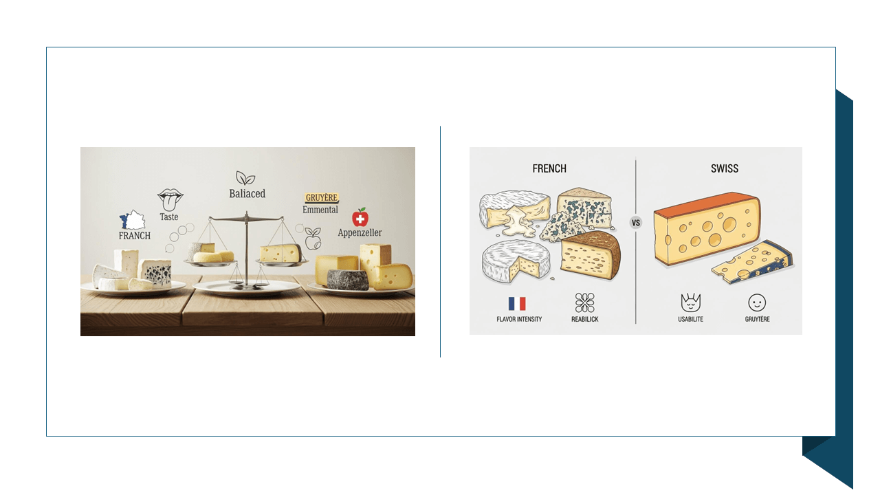 프랑스 vs 스위스 치즈 비교 분석