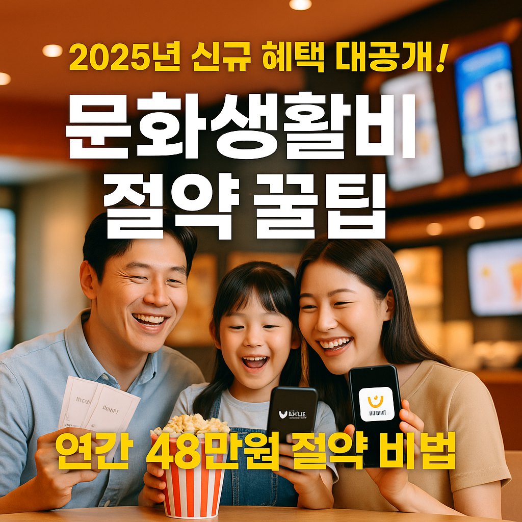 2025년 문화생활비 절약 최신 꿀팁