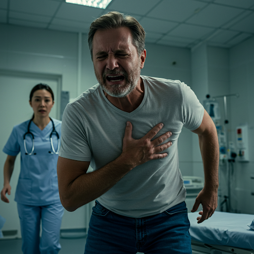 심근경색 환자 사진