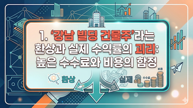 1. 🏢 '강남 빌딩 건물주'라는 환상과 실제 수익률의 괴리: 높은 수수료와 비용의 함정