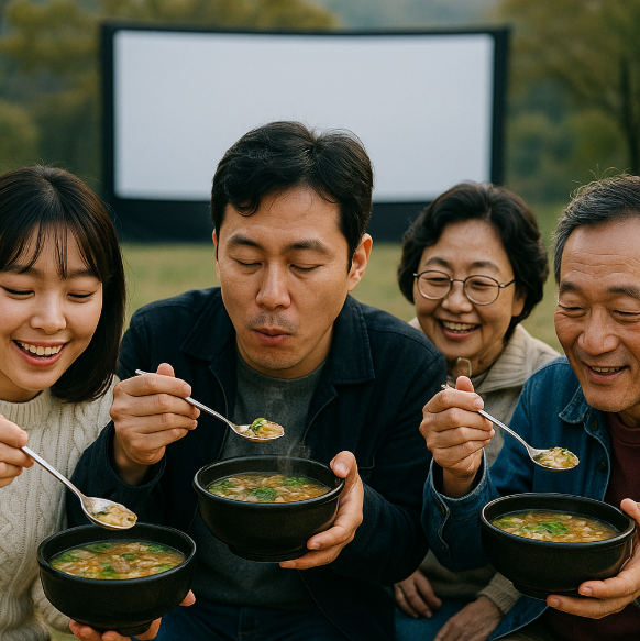 국밥 먹는 이미지
