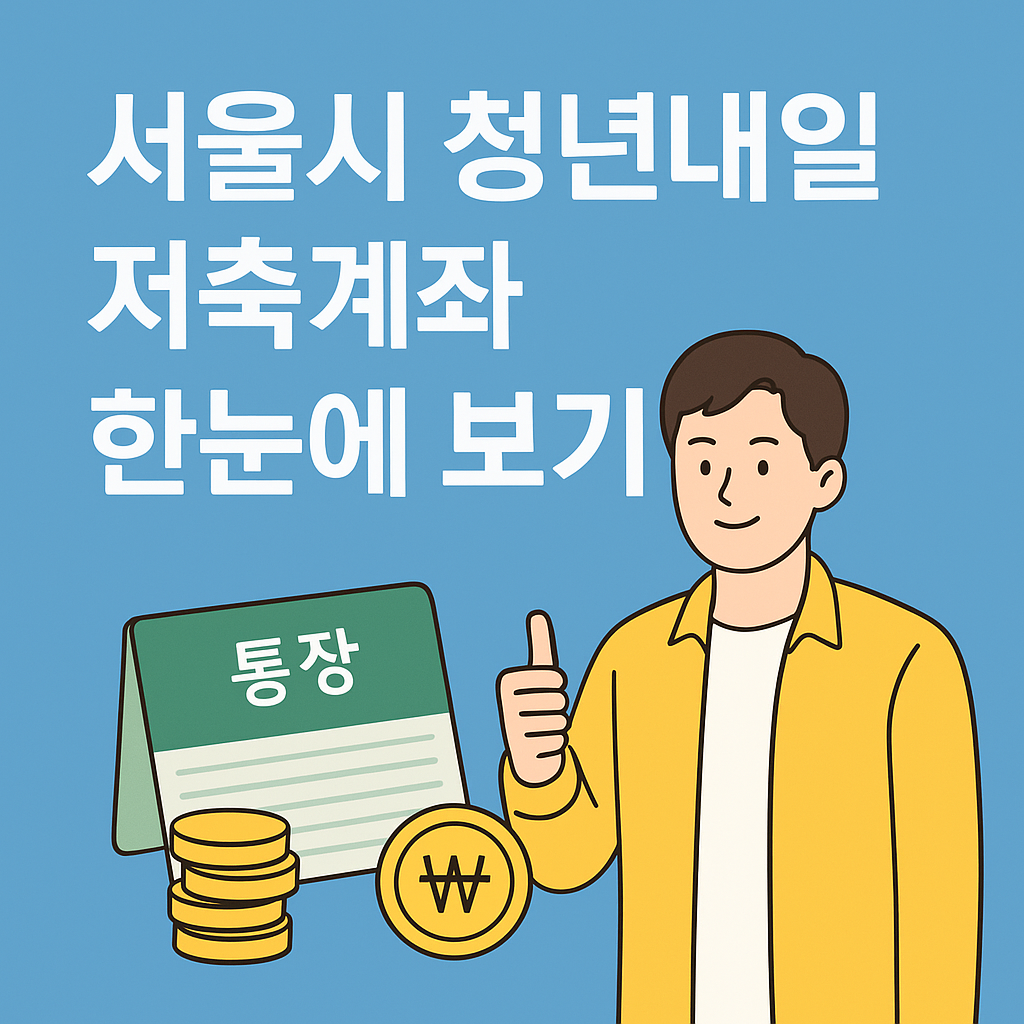 &ldquo;서울시 청년내일저축계좌 지원대상과 혜택 총정리｜3년 뒤 1,440만 원 받는 법&rdquo;