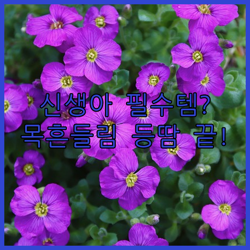 신생아 유모차 목 흔들림 방지 등땀 ..