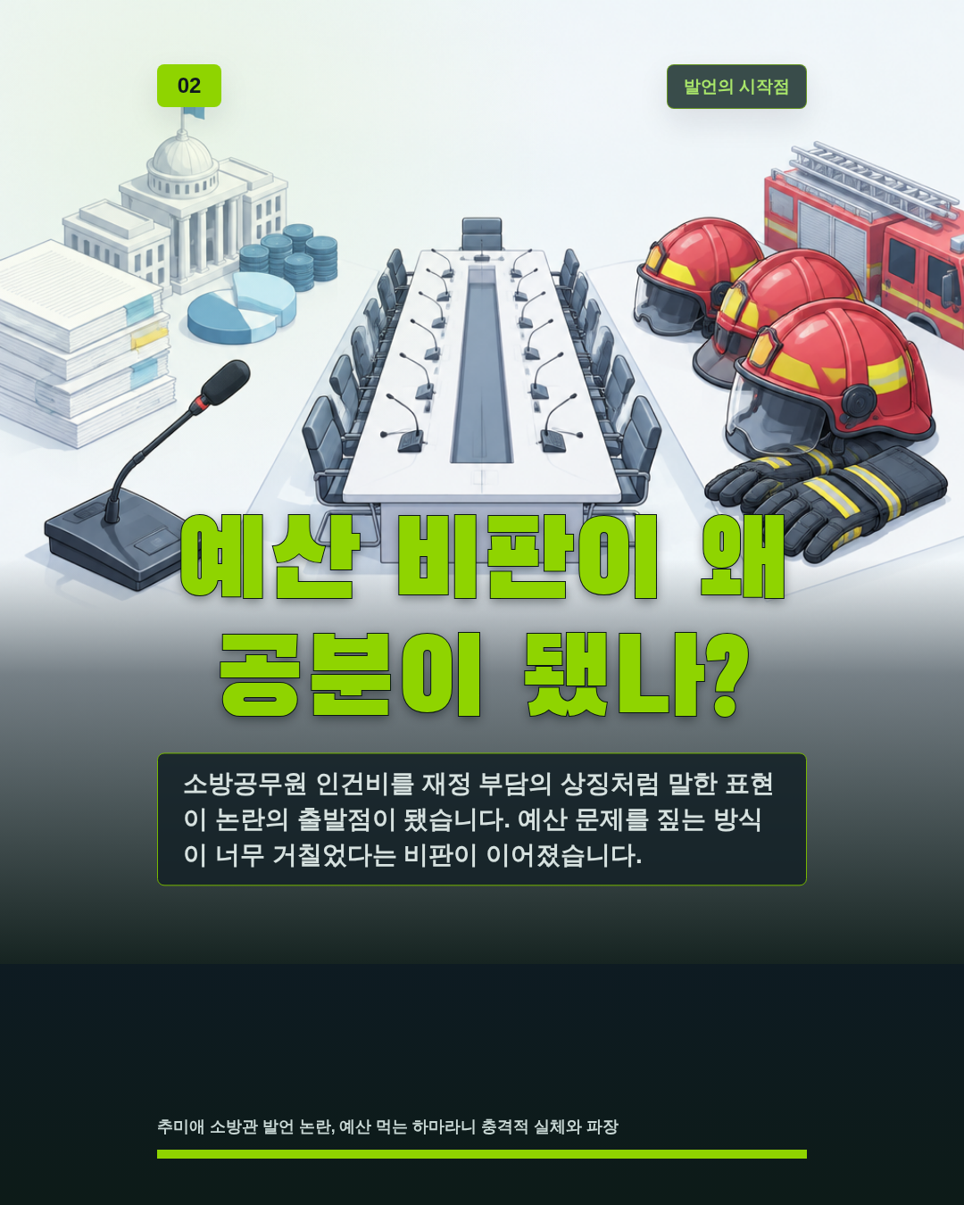예산 비판이 왜 공분이 됐나?