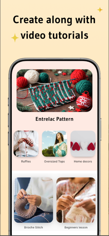 뜨개질 배우기 앱, 뜨개질 영상 보고 배우기