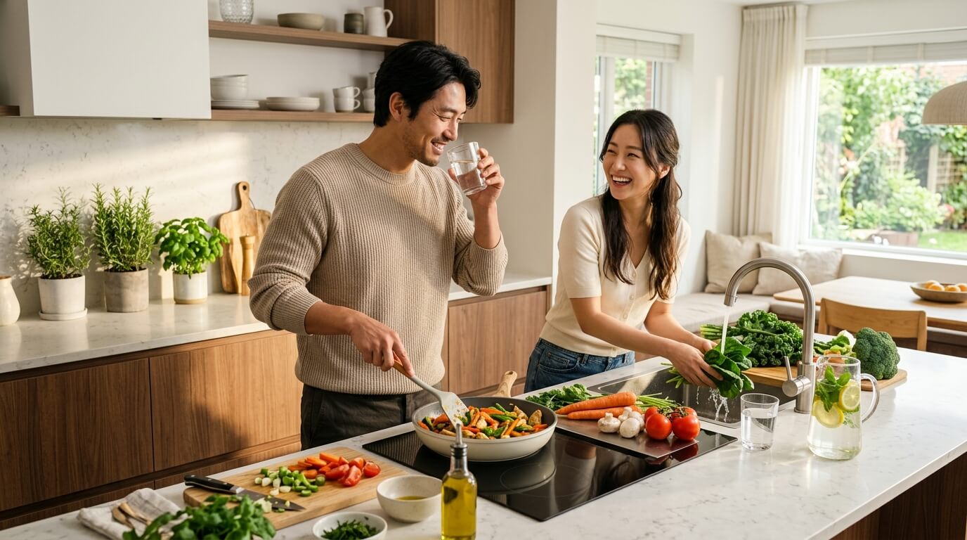 건강한 식습관으로 간 건강을 관리하는 20~30대 남녀