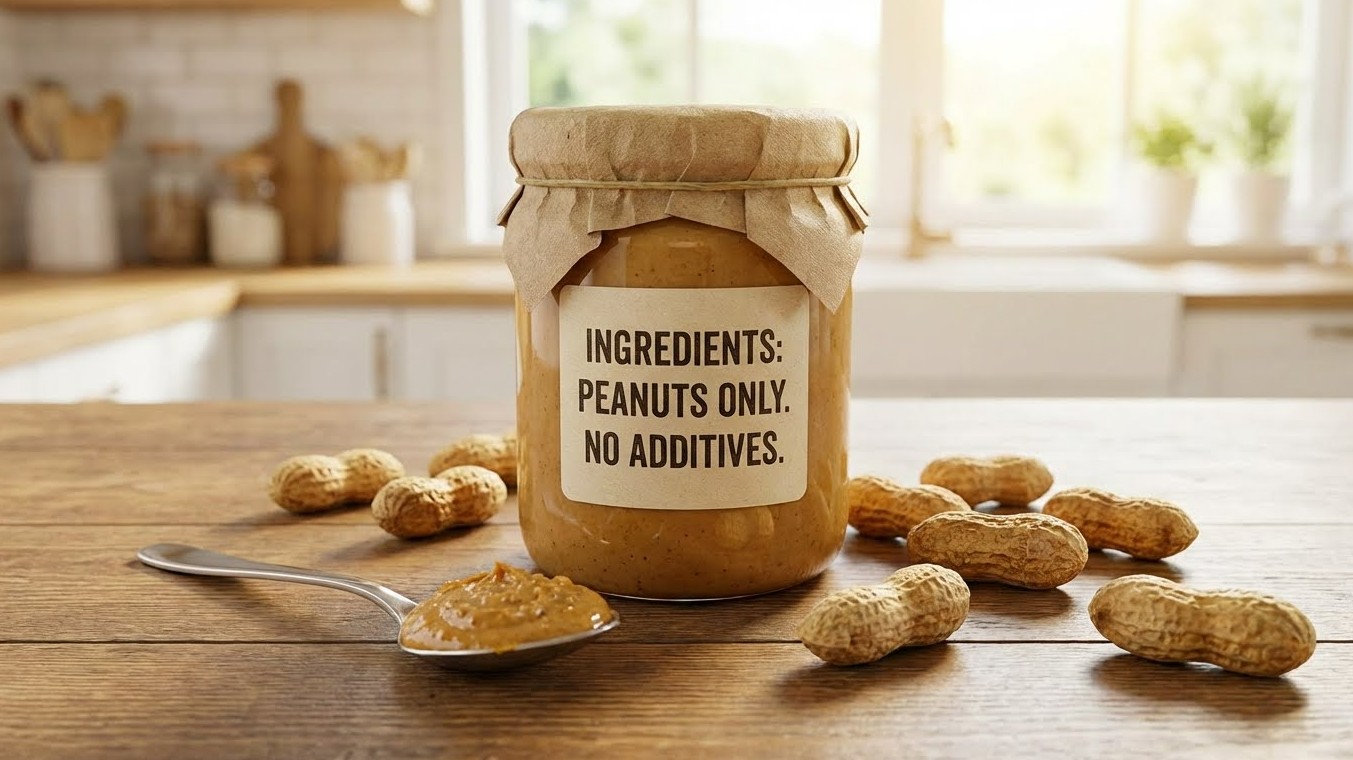 첨가물이 없는 땅콩버터100% 사진