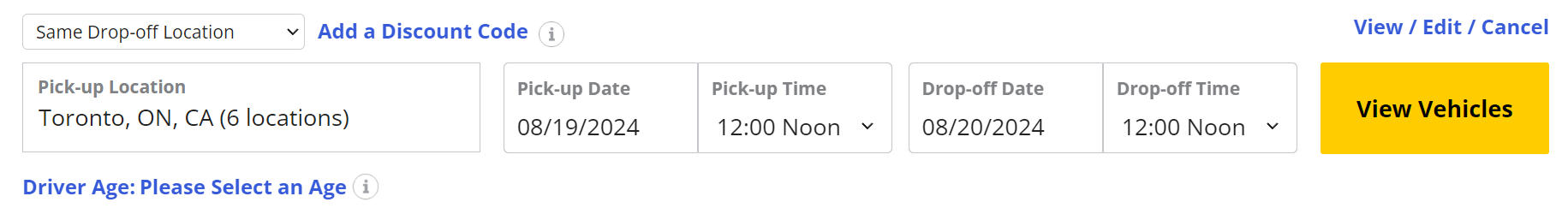 허츠 예약 과정