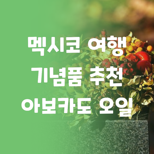 멕시코 여행 기념품 추천 스티커와 아보카도 오일 특별전 멕시코 여행 기념품 추천 스티커와 아