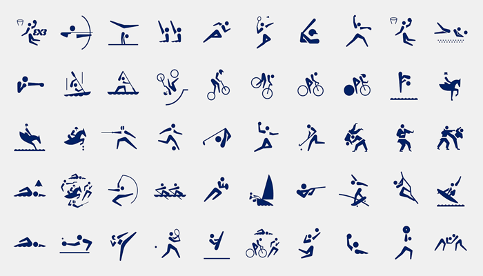 픽토그램 종목 그림들