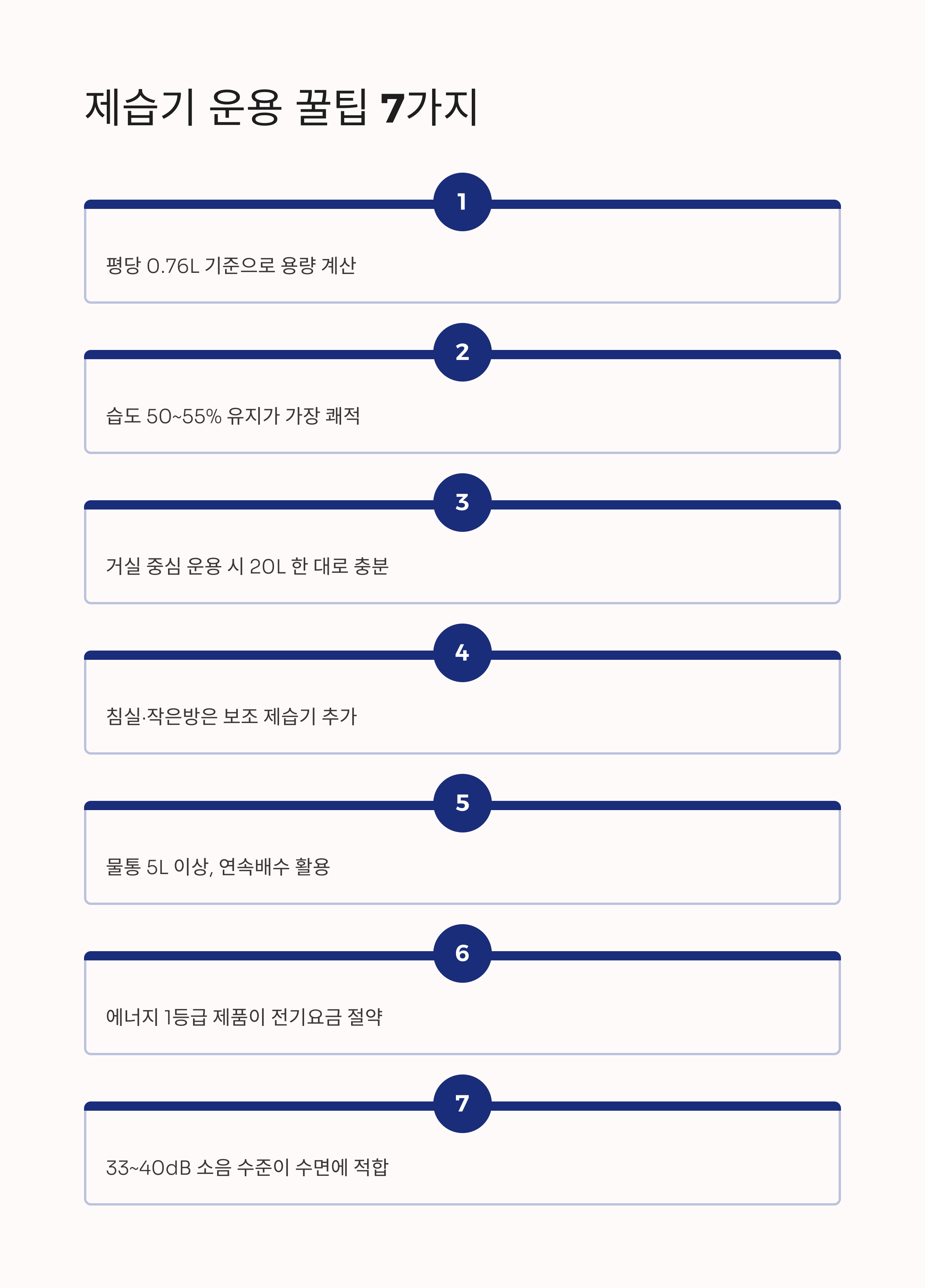 제습기 운용 꿀팁 7가지