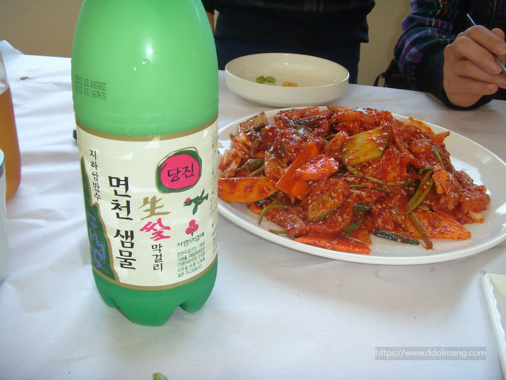 당진 장고항 간재미 무침과 면천 막걸리