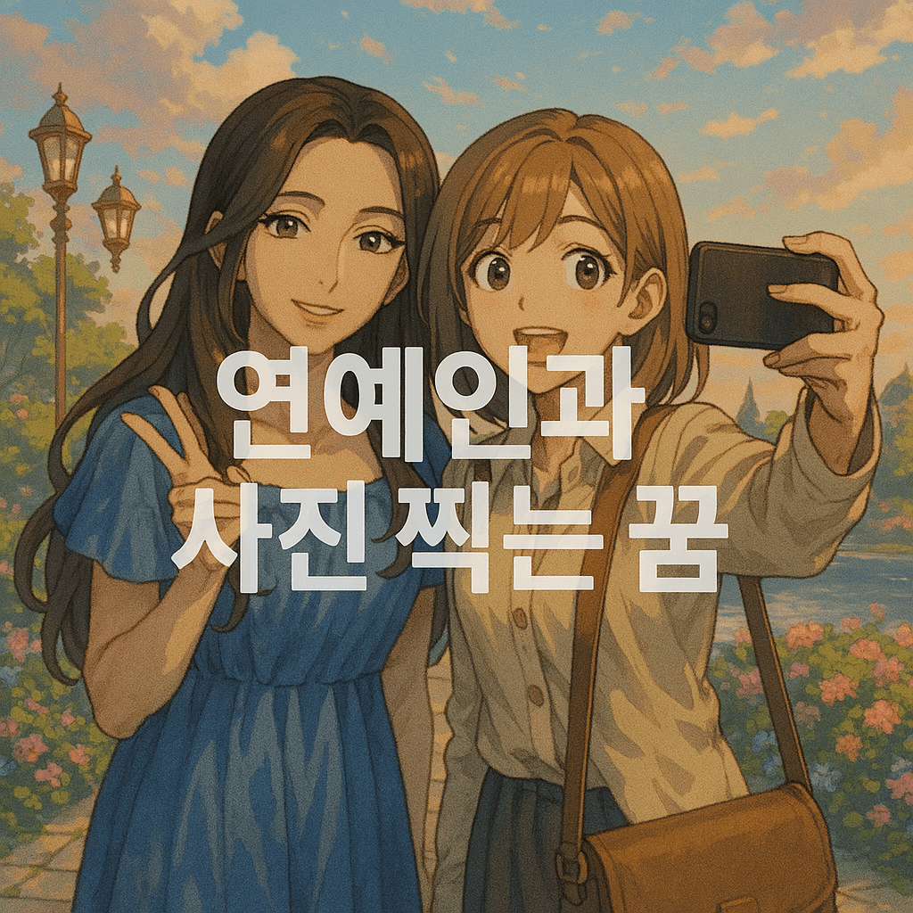 연예인과 사진 찍는 꿈