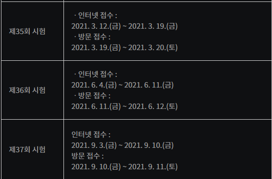 요양보호사 자격증 시험일정 안내