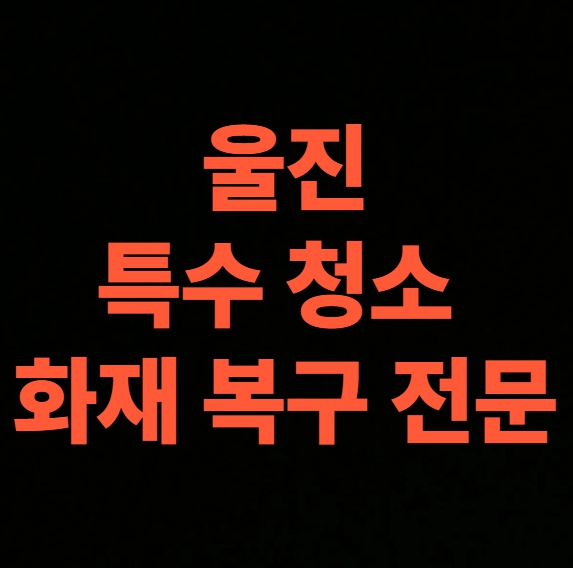 울진 화재청소 전문