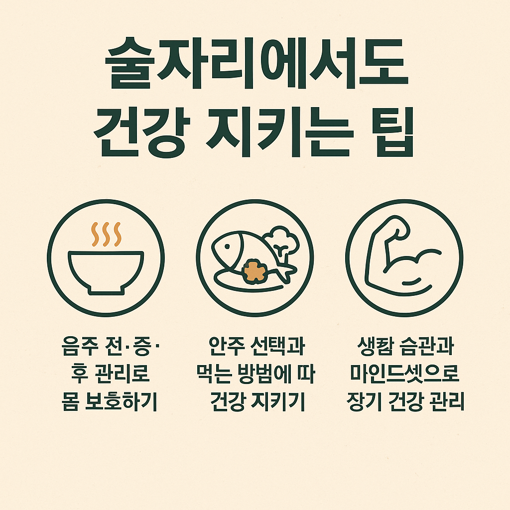 술자리에서도 건강 지키는 팁