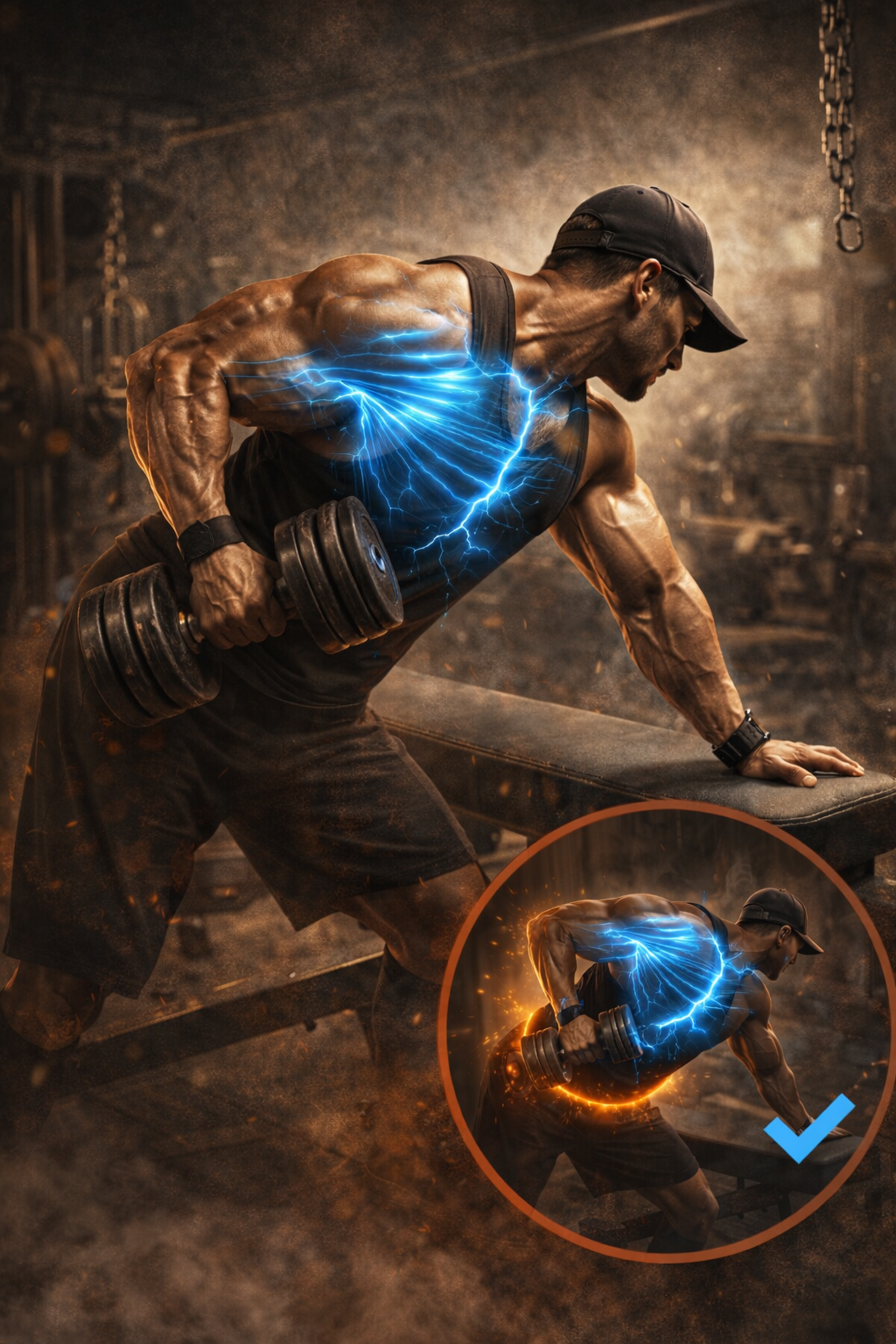 덤벨 로우에서 광배 자극 만드는 핵심 기준