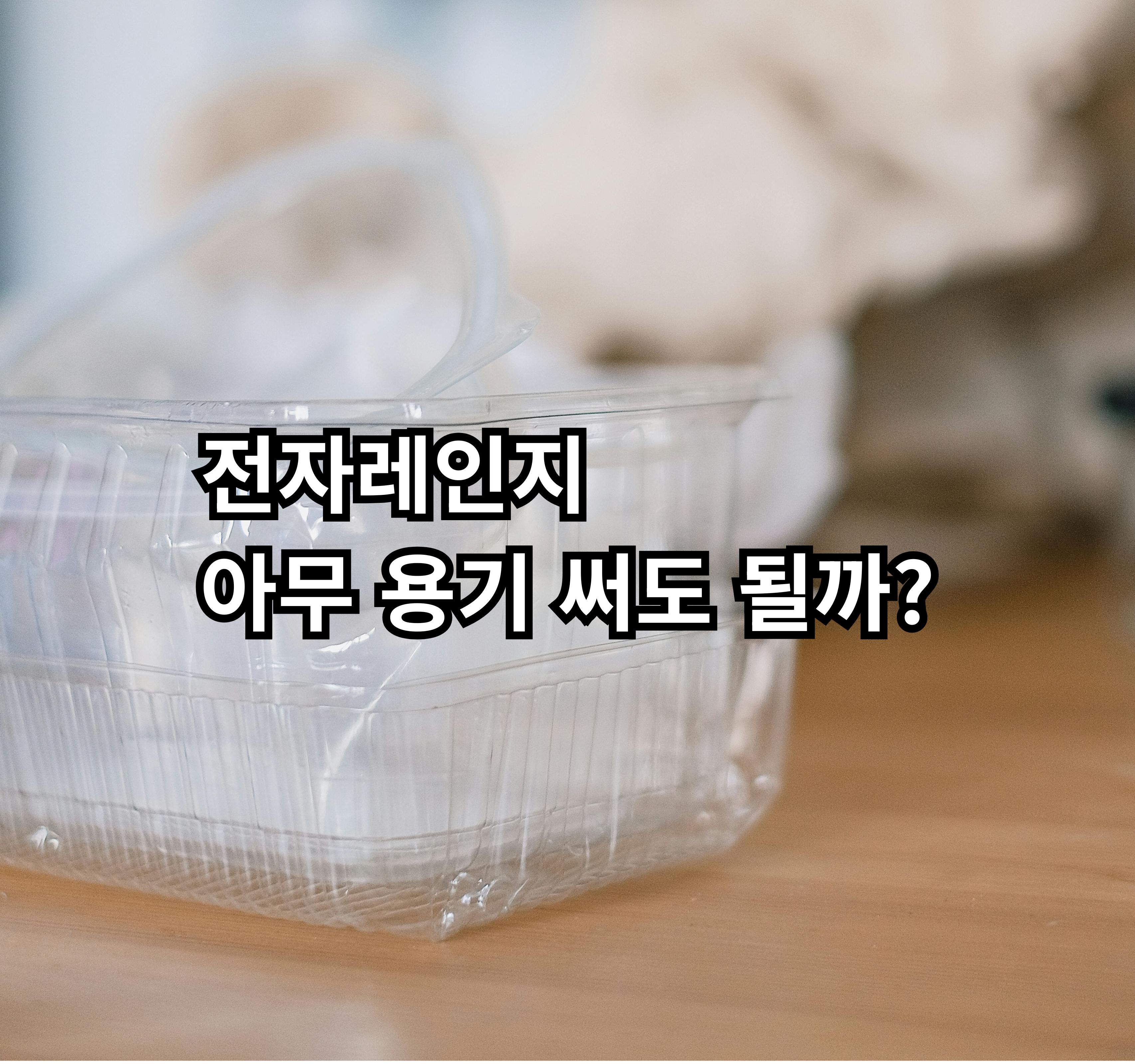 전자레인지에 사용할 수 있는 용기와 주의할 점 정리