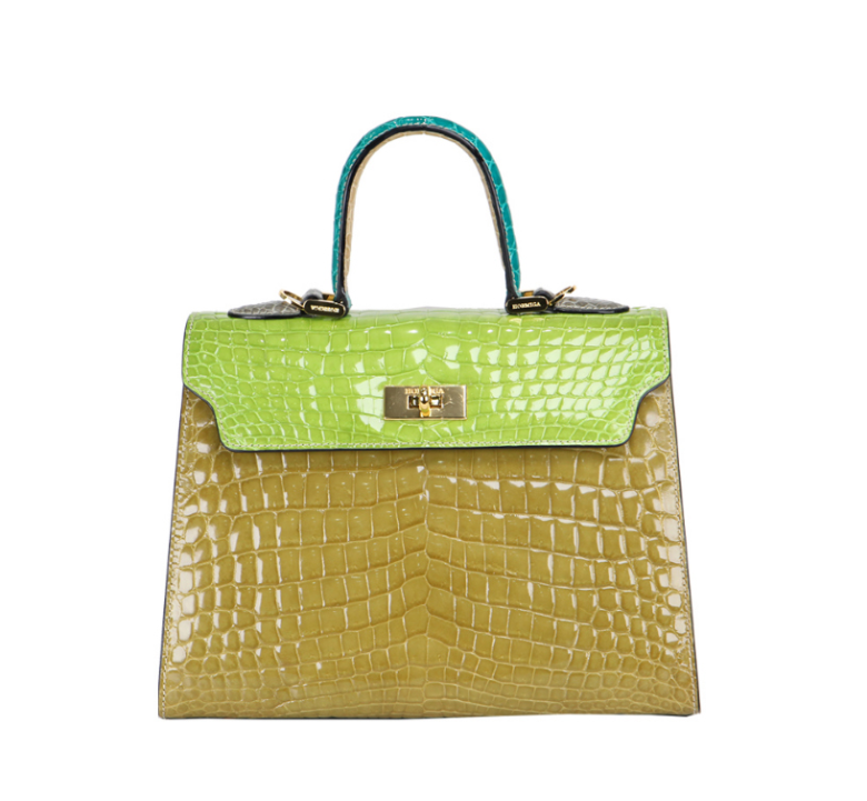 {가방} 마리와 별난 아빠들 108회, 109회 :: 정애리(엄기분) / 호미가 HORMIGA 컬러 블록 배색 악어백 가방 토트백