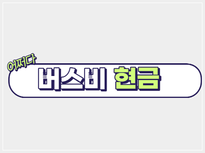 버스비 현금