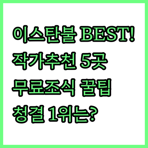 이스탄불 여행 작가 추천 인기 숙소 ..