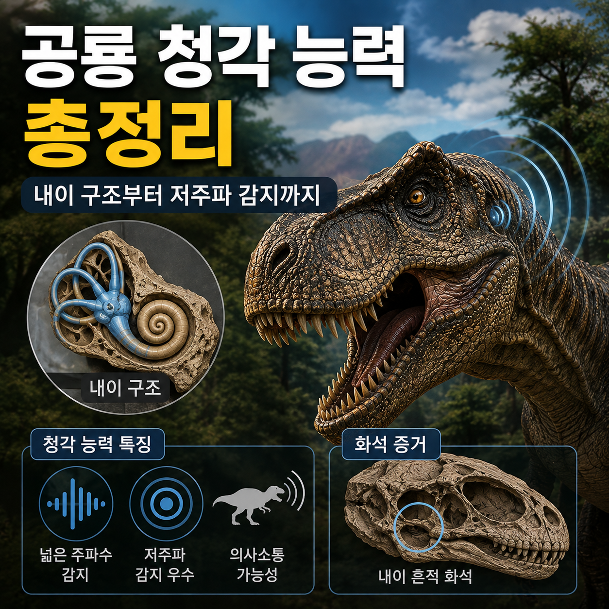 공룡 청각 능력