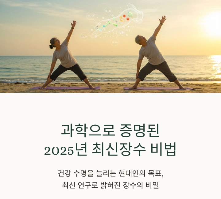 과학으로 증명된 2025년 최신 장수 비법