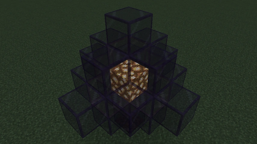 마인크래프트 차광 유리 조합법, 사용법