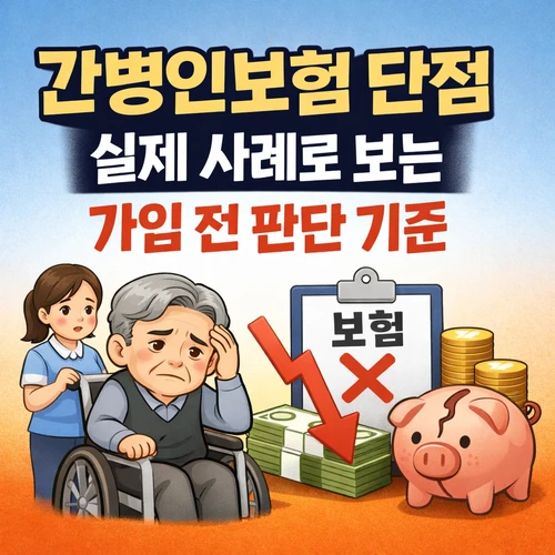 간병인보험 단점 실제 사례 썸네일
