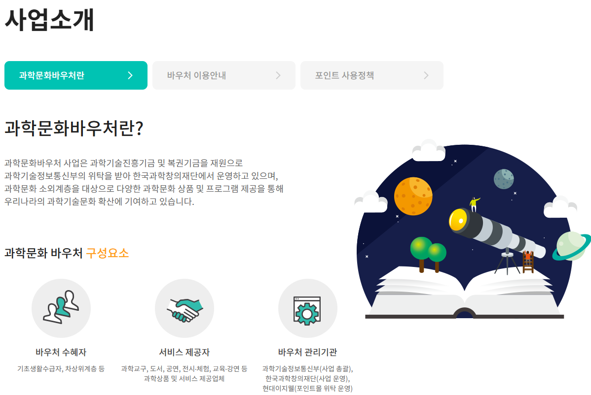 과학문화 바우처 지원