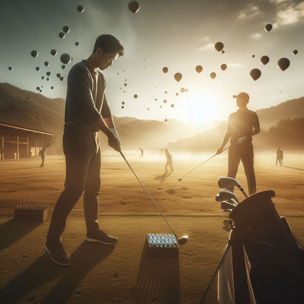 실외골프연습장 배경