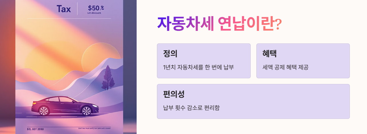 자동차세 연납이란 무엇인가?