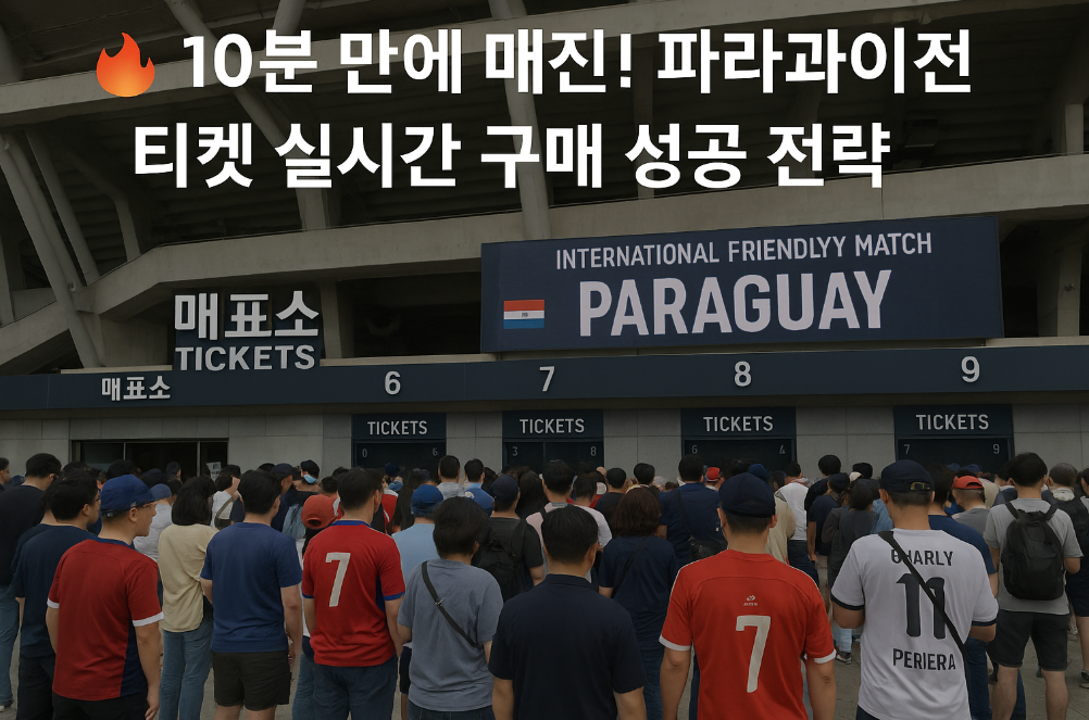 파라과이전 티켓 실시간 구매 성공 전략