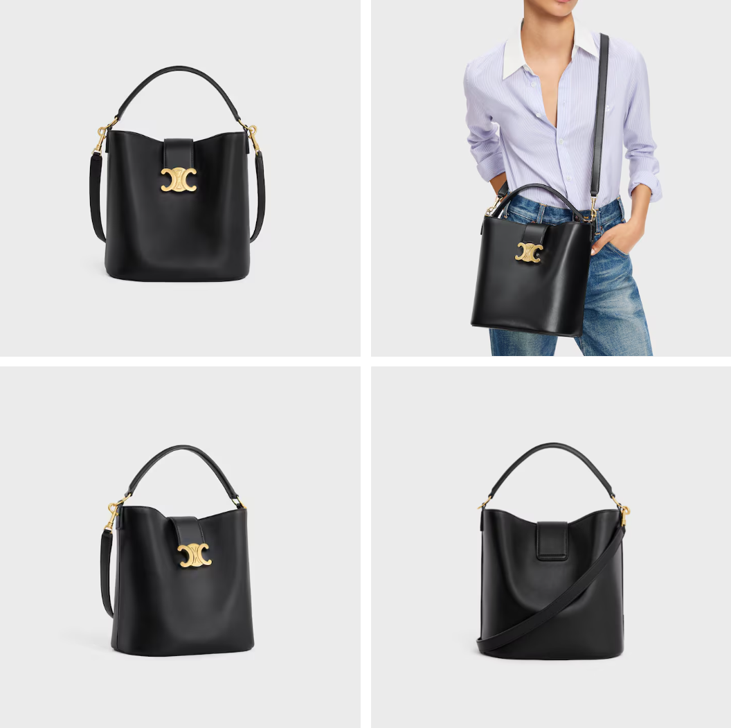 미디엄 루이즈 버킷 - 부드러운 카프스킨