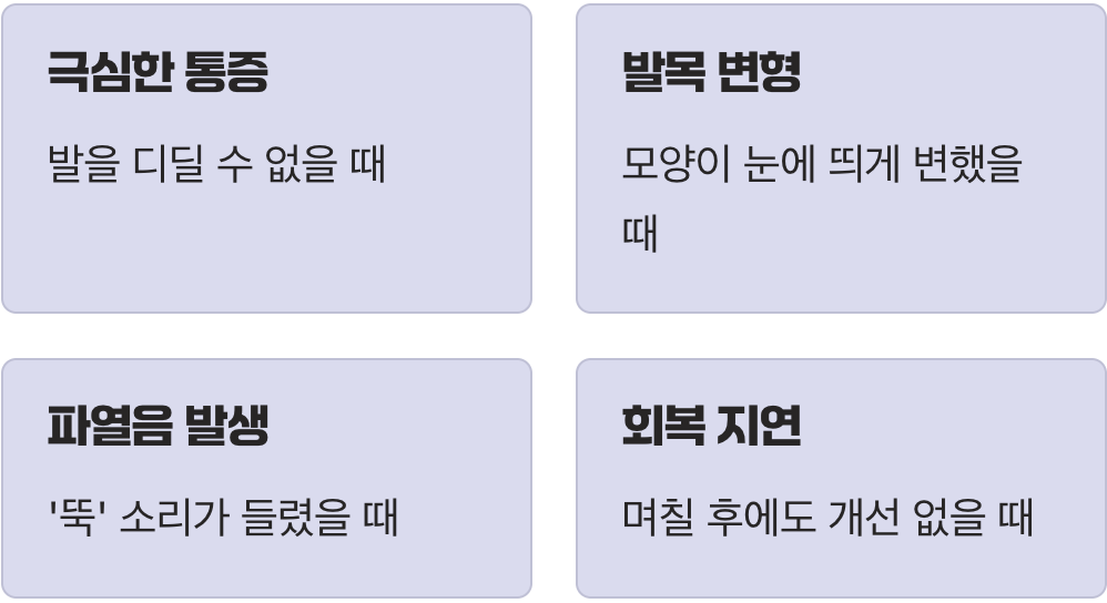 언제 병원에 가야 할까?