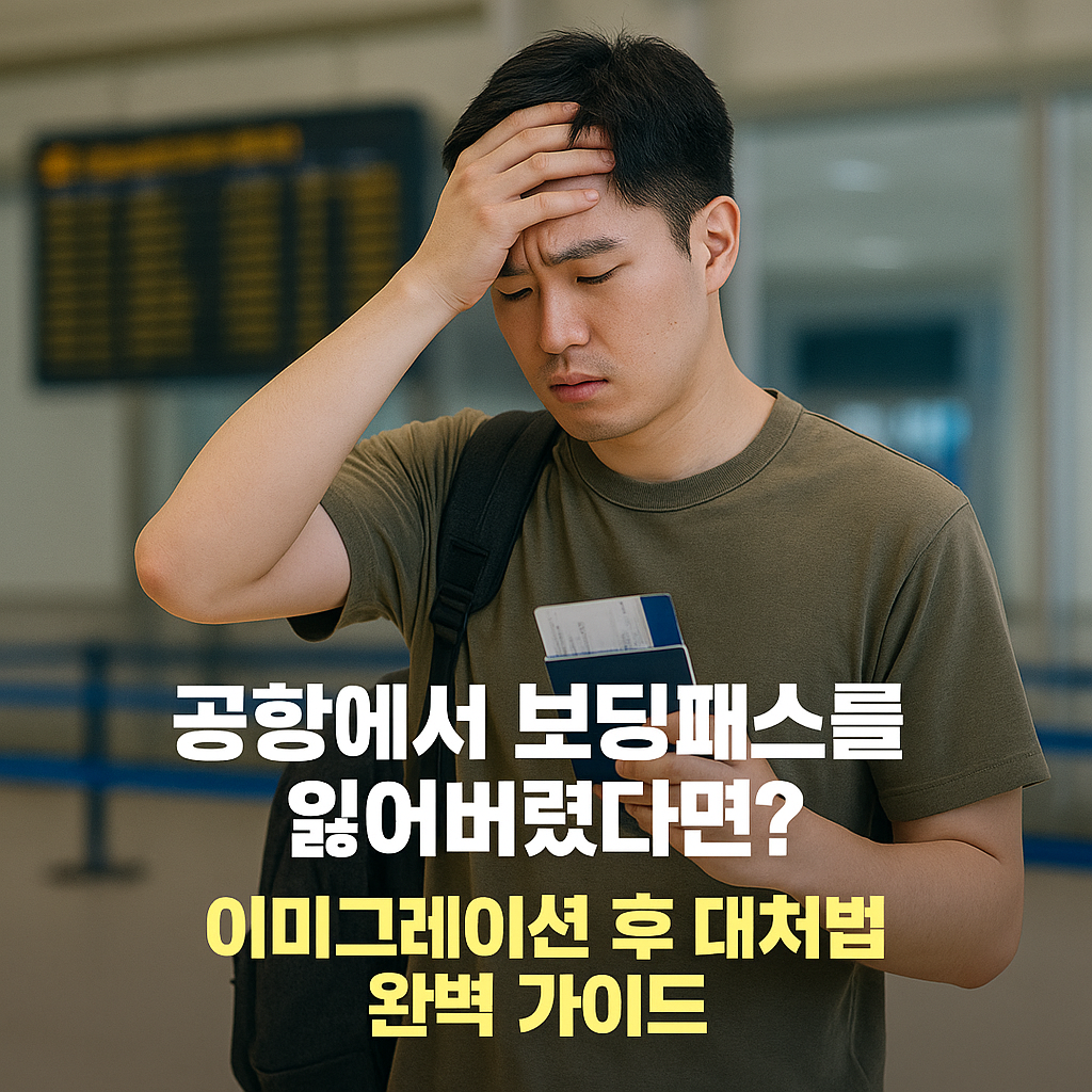 공항에서 보딩패스를 잃어버렸다면? 이미그레이션 후 대처법