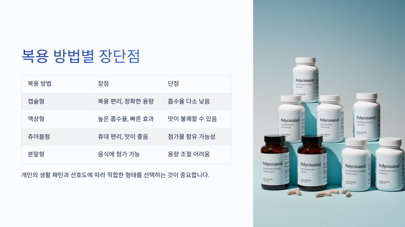 폴리코사놀 복용법 7