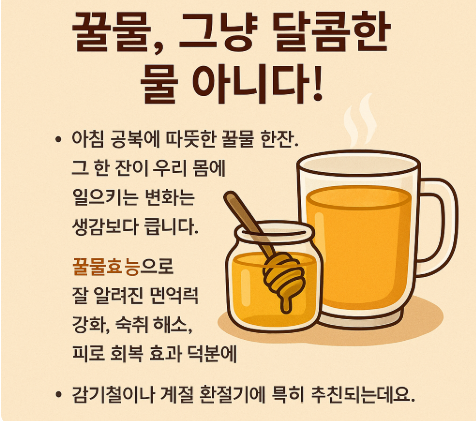 꿀물효능