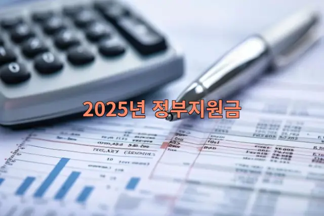 2025년 소상공인 지원금 관련 이미지